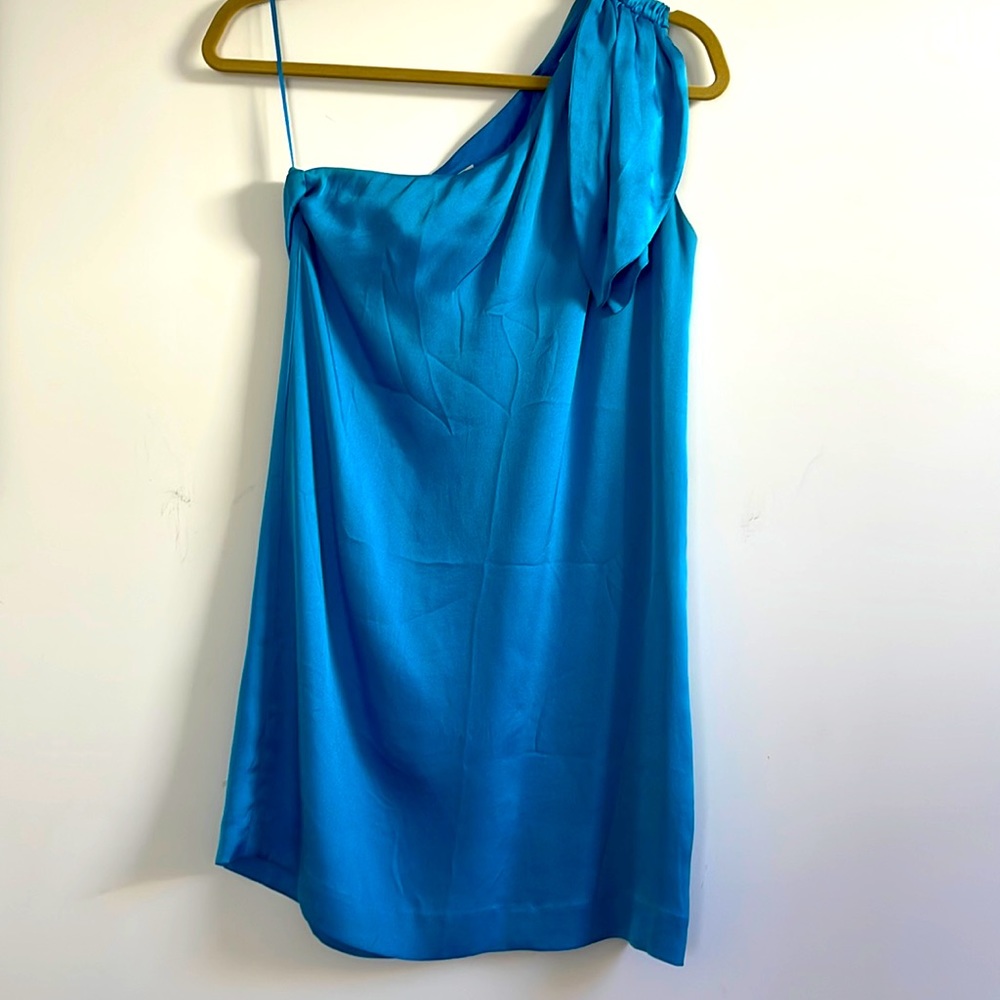 Silk Halston One Shoulder dress